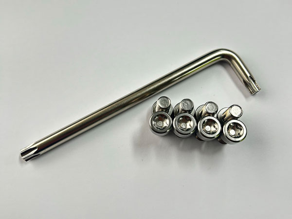 Torx Bolt and Key Security Set